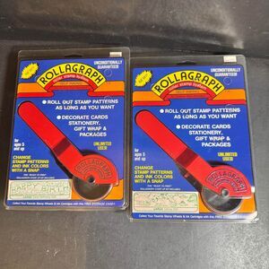 Vintage Dinosaur Birthday Rollagraph Crafter Scrapbooking Roll Stamps [0146]